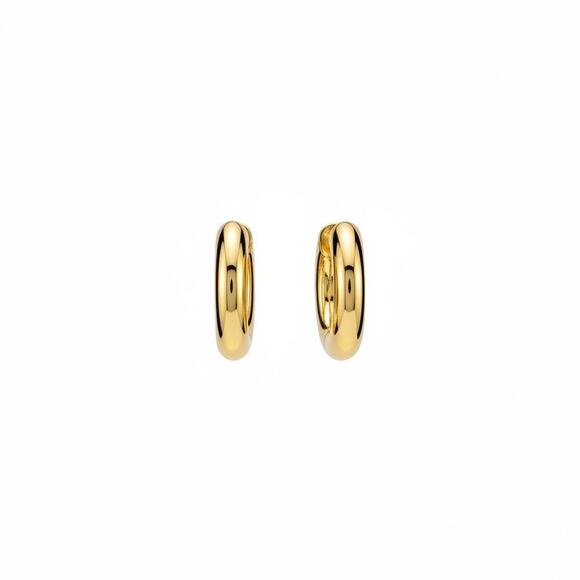Jewelry - Uncommon James Gold Tone Chunky Hoop Earrings Minimalist Classic